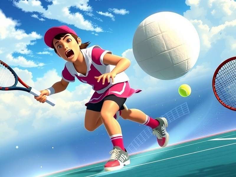 Tennis Sky Fight Gameplay Screenshot